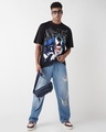 Shop Men's Black Lethal Protector Graphic Printed Oversized T-shirt