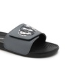 Shop Men's Black Litt Shit Printed Velcro Sliders