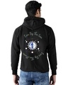Shop Men's Black Live by Sun & Love by Moon Graphic Printed Hoodie-Design