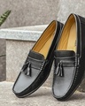Shop Men's Black Loafers-Front
