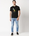 Shop Men's Black Lockdown Goals Cotton T-shirt