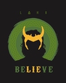 Shop Men's Black Loki Believe Graphic Printed T-shirt-Full