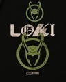 Shop Men's Black Loki Grunge Graphic Printed Oversized Hoodies