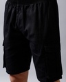Shop Men's Black Loose Comfort Fit Cargo Shorts