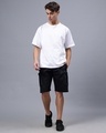 Shop Men's Black Loose Comfort Fit Cargo Shorts-Full