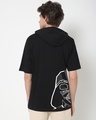 Shop Men's Black Lord Vader Oversized Hoodie T-shirt-Design