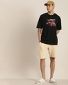 Shop Men's Black Los Angeles Graphic Printed Oversized T-shirt