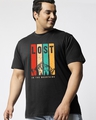 Shop Men's Black Lost Mountains Graphic Printed Plus Size T-shirt-Front