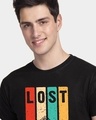 Shop Men's Black Lost Mountains Graphic Printed T-shirt