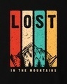 Shop Men's Black Lost Mountains Graphic Printed T-shirt