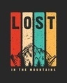 Shop Men's Black Lost Mountains Graphic Printed Vest-Full