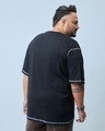 Shop Men's Black Lost Graphic Printed Super LooseFit Plus Size T-shirt-Design