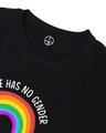 Shop Men's Black Love Has No Gender Graphic Printed Oversized T-shirt