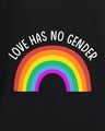 Shop Men's Black Love Has No Gender Graphic Printed Oversized T-shirt
