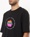 Shop Men's Black Love Is Love Graphic Printed Oversized T-shirt-Design