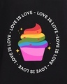 Shop Men's Black Love Is Love Graphic Printed Oversized T-shirt