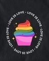 Shop Men's Black Love Is Love Graphic Printed T-shirt-Full