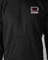 Shop Men's Black Low Battery Hoodie Sweatshirt-Full