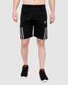 Shop Men's Black Low-rise Shorts-Front