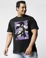 Shop Men's Black Madara Graphic Printed Plus Size T-shirt-Front