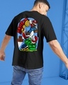 Shop Men's Black Mario Graphic Printed Oversized T-shirt-Design