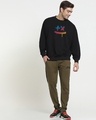 Shop Men's Black Martin Garrix Colorful Graphic Printed Oversized Sweatshirt-Design