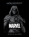 Shop Men's Black Marvel Moon Knight Graphic Printed Oversized T-shirt