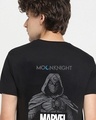 Shop Men's Black Marvel Moon Knight Graphic Printed T-shirt