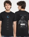 Shop Men's Black Marvel MoonKnight Graphic Printed T-shirt-Front