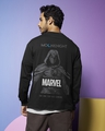 Shop Men's Black Marvel's Moon Knight Graphic Printed Oversized T-shirt-Front