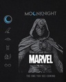 Shop Men's Black Marvel's Moon Knight Graphic Printed Oversized T-shirt