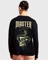 Shop Men's Black Master 88 Graphic Printed Oversized T-shirt-Design