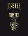 Shop Men's Black Master Graphic Printed T-shirt