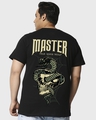Shop Men's Black Master Graphic Printed Oversized Plus Size T-shirt-Design