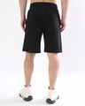 Shop Men's Black Melody Graphic Printed Relaxed Fit Shorts-Full