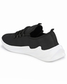 Shop Men's Black Mesh Lace-Ups Sneakers-Full