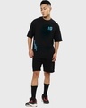 Shop Men's Black Messi 2.7 Graphic Printed Oversized T-shirt