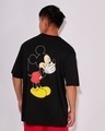 Shop Men's Black Mickey Love Graphic Printed Oversized T-shirt-Design
