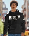 Shop Men's Black Mickey N Friends Graphic Printed Hoodies-Front