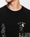 Shop Men's Black Mickey's Kingdom Graphic Printed Sweatshirt