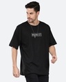 Shop Men's Black Minimilist Typography Oversized T-shirt-Design