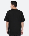 Shop Men's Black Minimilist Typography Oversized T-shirt-Full