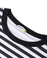 Shop Men's Black Minion Striped Oversized T-shirt