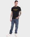 Shop Men's Black Minion Weird Graphic Printed T-shirt-Full