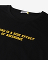 Shop Men's Black Minions Weird Is A Side Effect Typography T-shirt