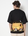 Shop Men's Black Mistery Machine Graphic Printed Oversized T-shirt