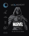 Shop Men's Black Moon Knight Graphic Printed Hoodie T-shirt-Full