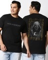 Shop Men's Black Moon Knight Graphic Printed Plus Size T-shirt-Front