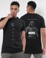 Shop Men's Black Moon Knight Longline Graphic Printed T-shirt-Front