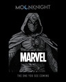 Shop Men's Black Moon Knight Marvel Graphic Printed Oversized T-shirt